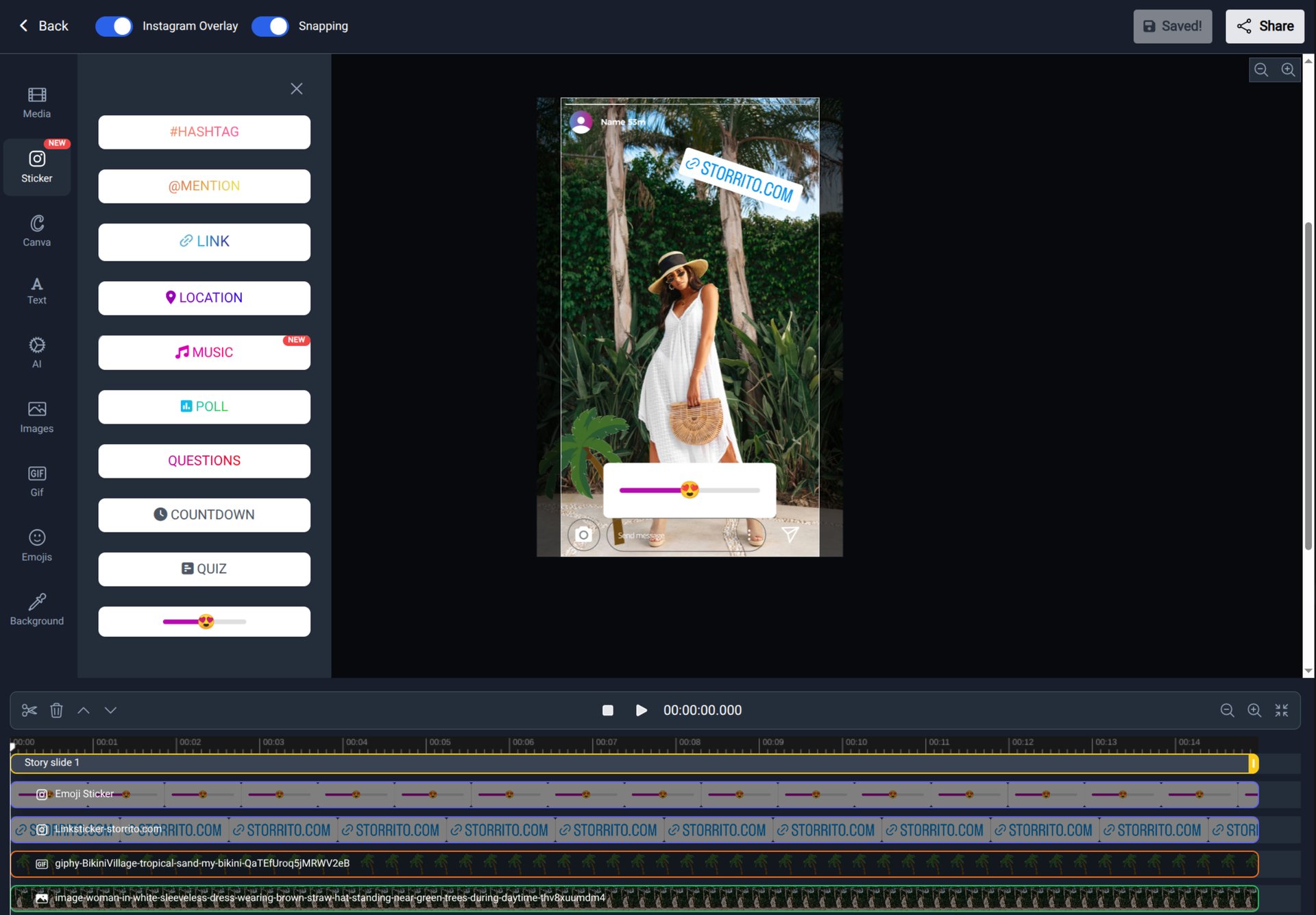 Instagram Story Editor